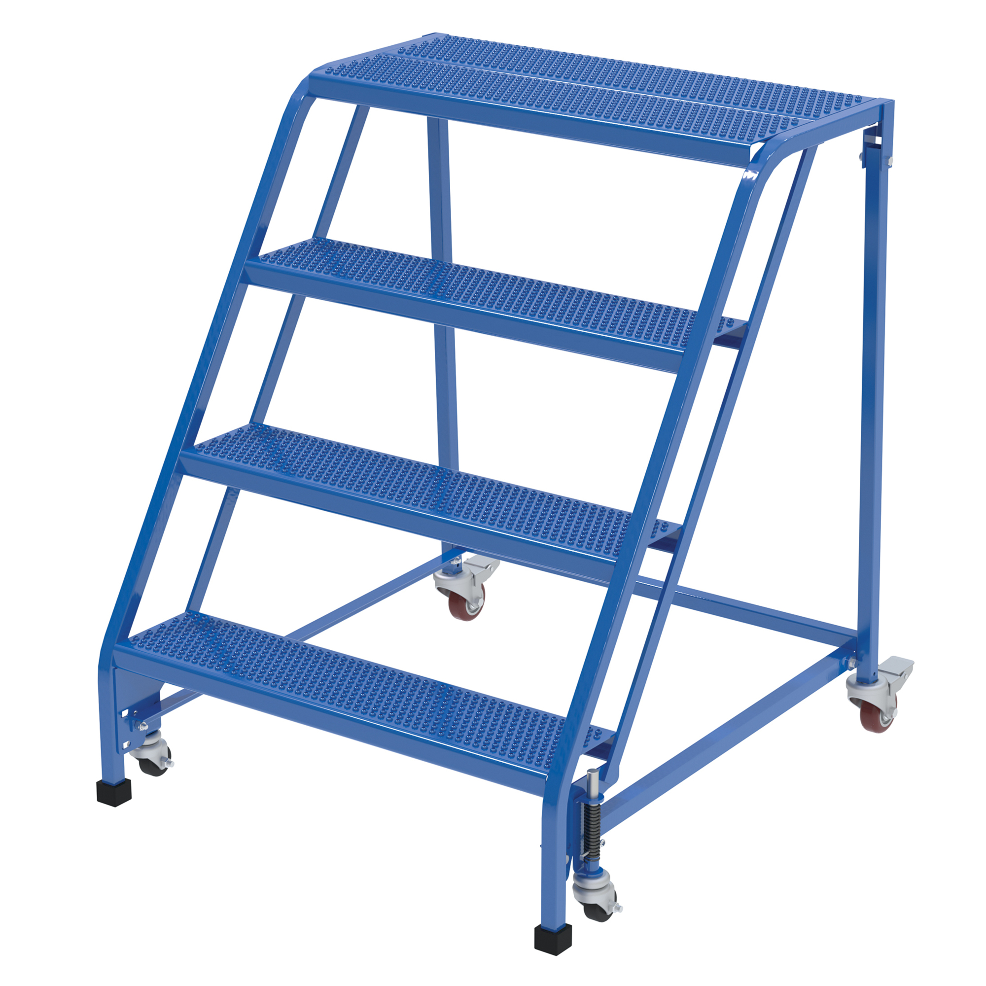 Vestil Perforated Warehouse Ladder - 4 Steps, 40in. Height, Steel, No Rail, Model# LAD-PW-32-4-P-NHR